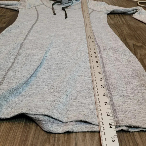 Kuhl Women's Lea Sweater Dress Size M Gray Cotton Long Sleeves Pockets Cowl Neck - Picture 9 of 12